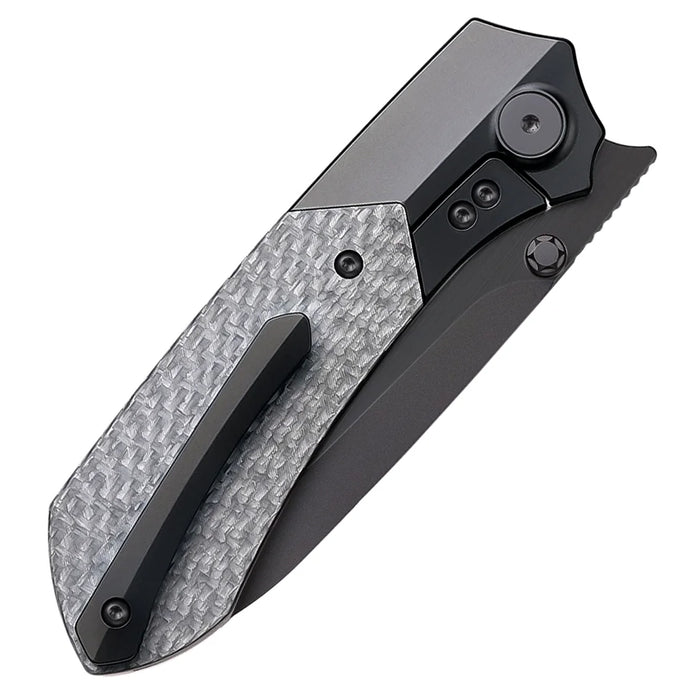 Remette RTPT-BD RT-Meteor (M390, Drop Point, DLC, Titanium) Pocket Knife