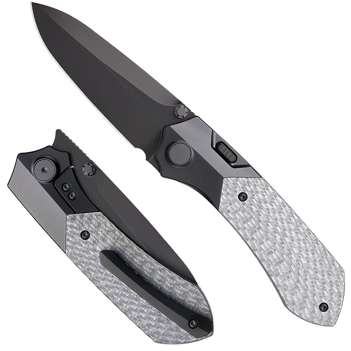 Remette RTPT-BD RT-Meteor (M390, Drop Point, DLC, Titanium) Pocket Knife