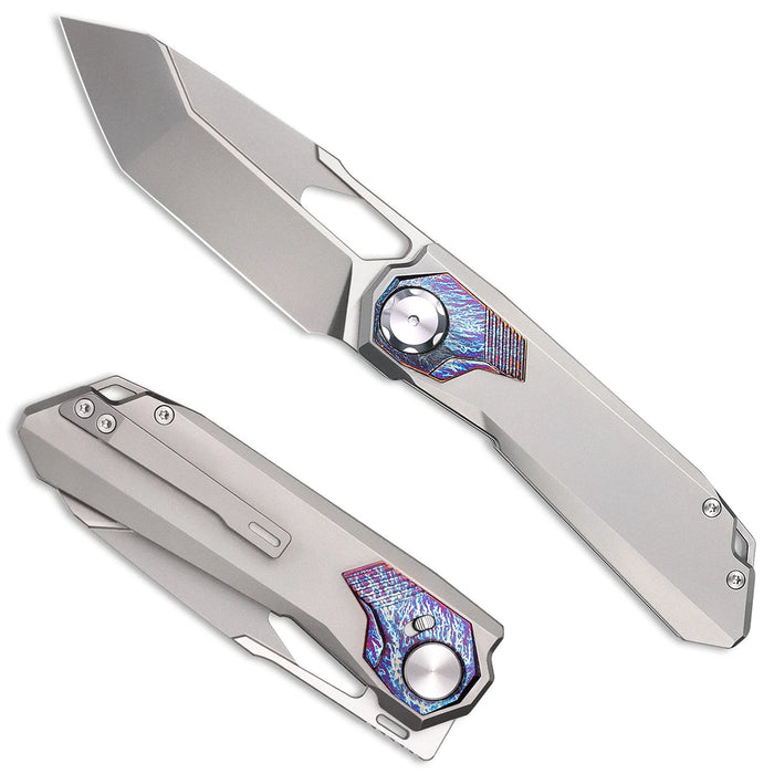 Remette RTT1-GX Peregrine Falcon (M390, Reverse Tanto, Satin, Titanium) Pocket Knife