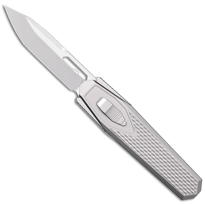 Remette ZL101A1 RT-Swordfish (M390, Tanto, Pearlescent, Titanium, Ceramic Sandblasting) Gravity Knife
