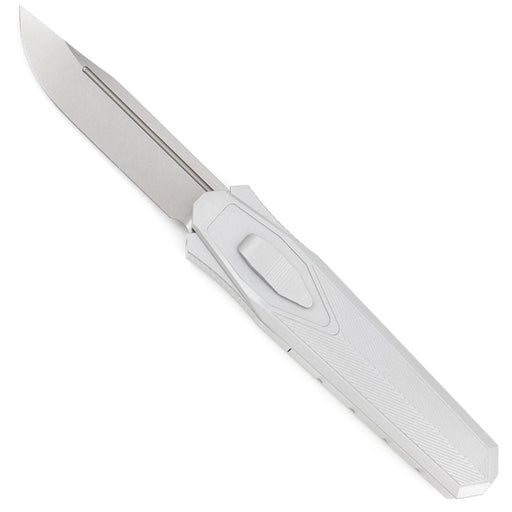 White folding knife on a white background