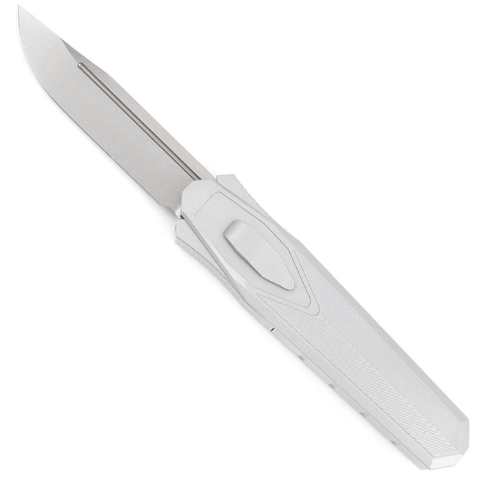 White folding knife on a white background