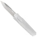 Silver pocket knife on a white background