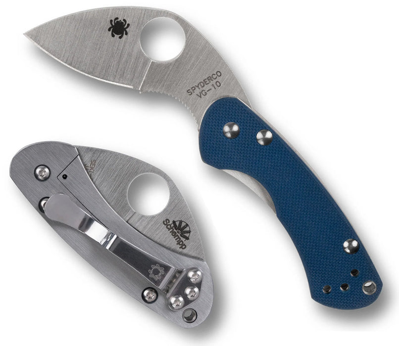 Spyderco C141GPCBL Balance (SPY27, Kukri, Satin, G10) Sprint Run Pocket Knife