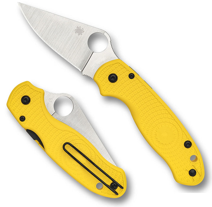 Spyderco C223PYL Para 3 Salt (MagnaCut, Clip Point, FRN) Lightweight Pocket Knife