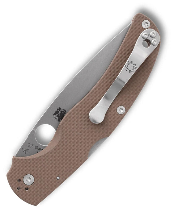Spyderco C244GPBN15V Native Chief (15V, Drop Point, Satin, G10) Sprint Run Pocket Knife