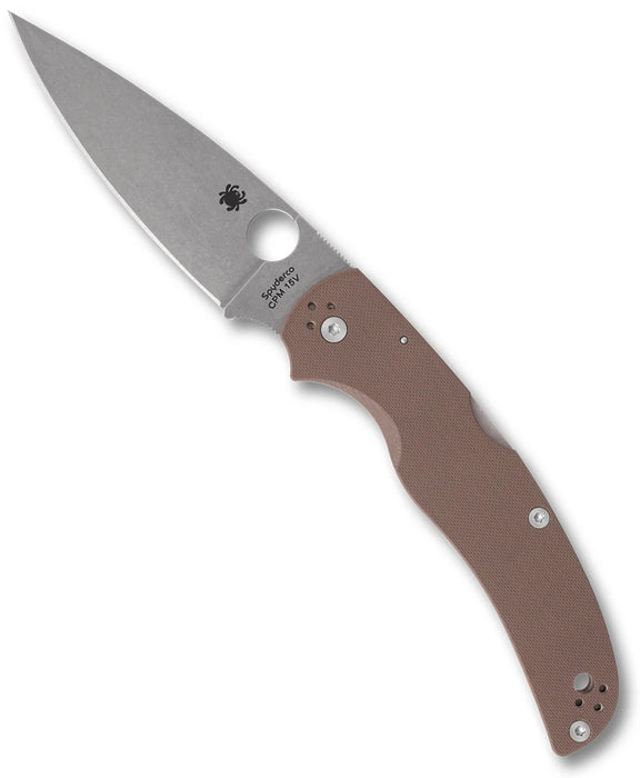 Spyderco C244GPBN15V Native Chief (15V, Drop Point, Satin, G10) Sprint Run Pocket Knife