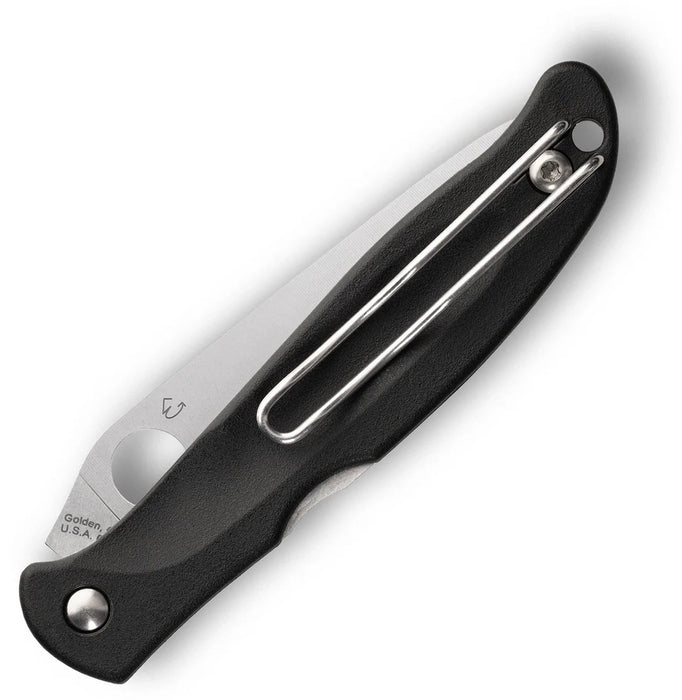 Spyderco C259PBK Charisma (CTS-BD1N, Drop Point, Satin, FRN) Lightweight Pocket Knife