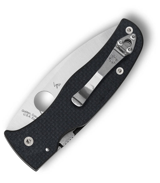 Spyderco C263CFP90V Bodacious (S90V, Drop Point, Satin, Carbon Fiber) Sprint Run Pocket Knife