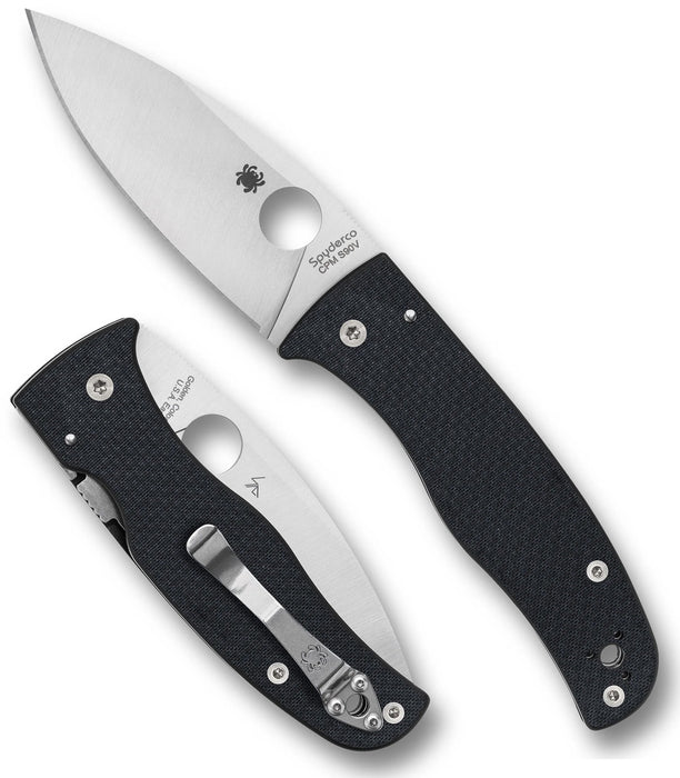 Spyderco C263CFP90V Bodacious (S90V, Drop Point, Satin, Carbon Fiber) Sprint Run Pocket Knife