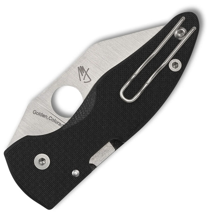 Spyderco C264CFP MicroJimbo (S90V, Wharncliffe, Carbon Fiber, Satin) Sprint Run Pocket Knife