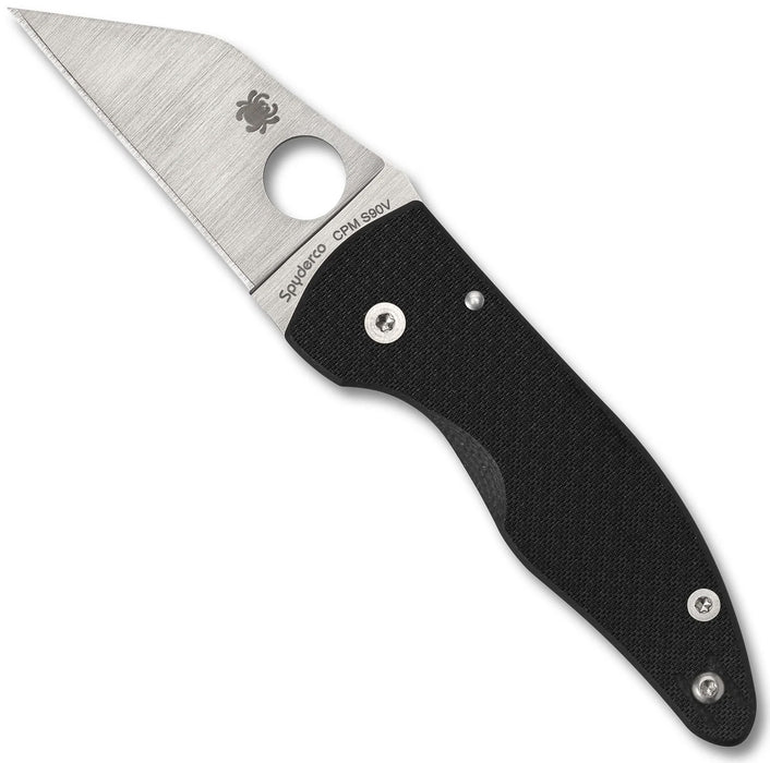 Spyderco C264CFP MicroJimbo (S90V, Wharncliffe, Carbon Fiber, Satin) Sprint Run Pocket Knife