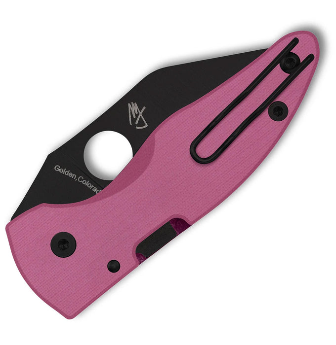 Spyderco C264GPNBKP MicroJimbo (S30V, Wharncliffe, G10, Pink) Sprint Run Pocket Knife