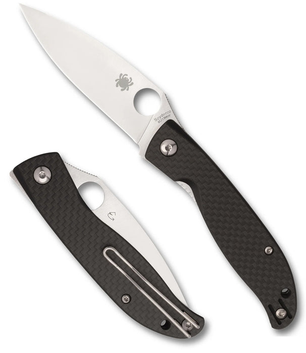 Spyderco C274CFP Mantra 4 (8Cr13MoV, Drop Point, Satin, Carbon Fiber) Pocket Knife