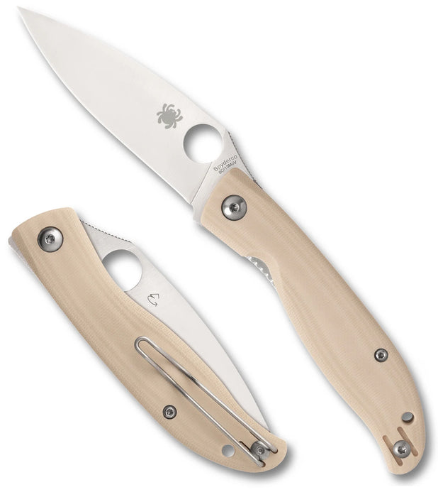 Spyderco C274GWP Mantra 4 (8Cr13MoV, Drop Point, Satin, G10) Pocket Knife