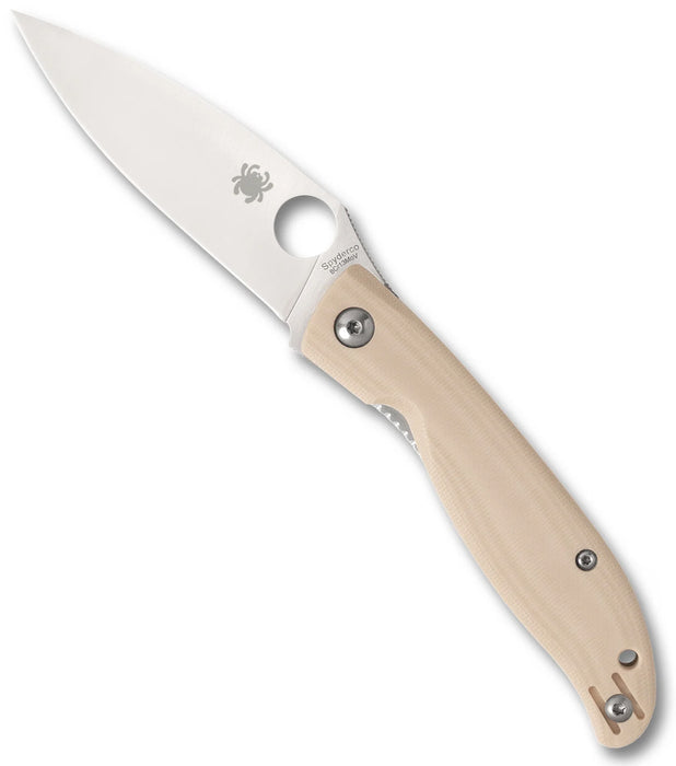 Spyderco C274GWP Mantra 4 (8Cr13MoV, Drop Point, Satin, G10) Pocket Knife