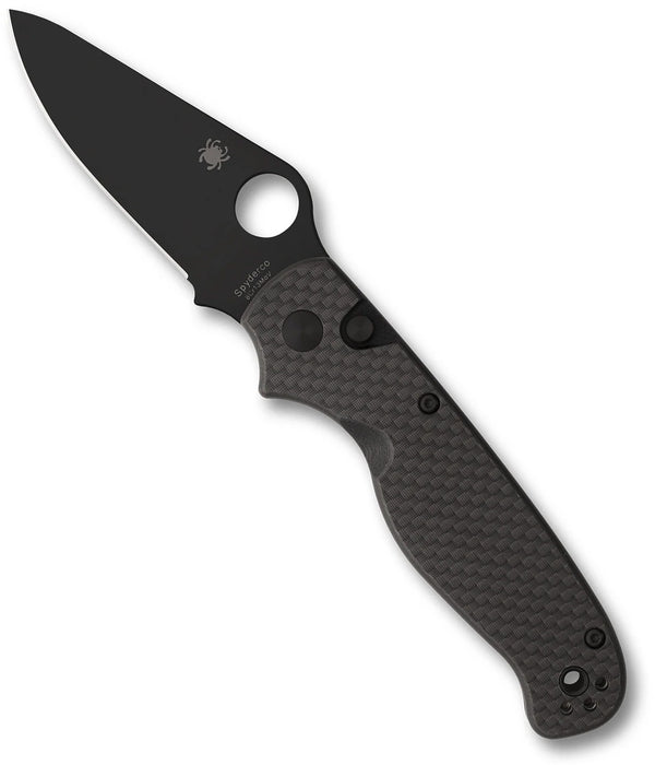 Spyderco C275CFPBK ButtonUp (8Cr13MoV, Clip Point, Carbon Fiber) Pocket Knife