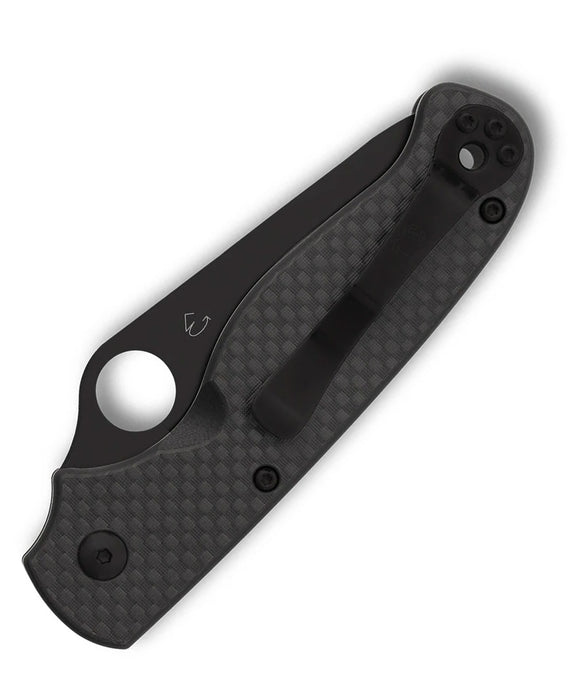Spyderco C275CFPSBK ButtonUp (8Cr13MoV, Clip Point, Serrated, Carbon Fiber) Pocket Knife