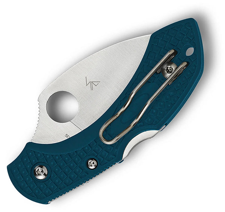 Spyderco C28FP2WK390 Dragonfly 2 (K390, Wharncliffe, Satin, FRN, Blue) Lightweight Pocket Knife