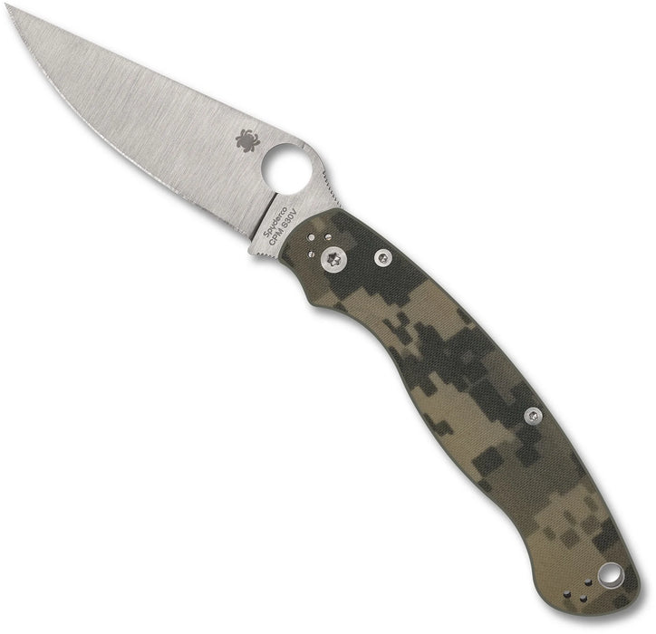 Spyderco C36GPCMO2 Military 2 (S30V, Clip Point, Satin, G10, Camo) Pocket Knife