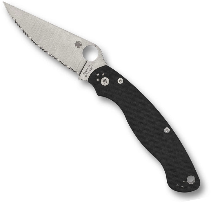 Spyderco C36GS2 Military 2 (S30V, Satin, Serrated, Clip Point, G10) Pocket Knife
