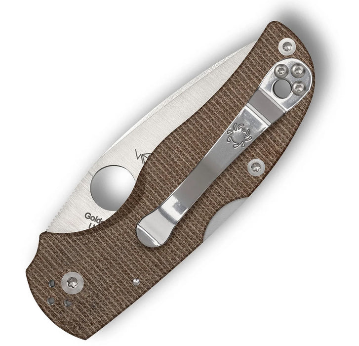 Spyderco C41MPCW5 Native 5 (CruWear, Spear Point, Satin, Micarta) Pocket Knife