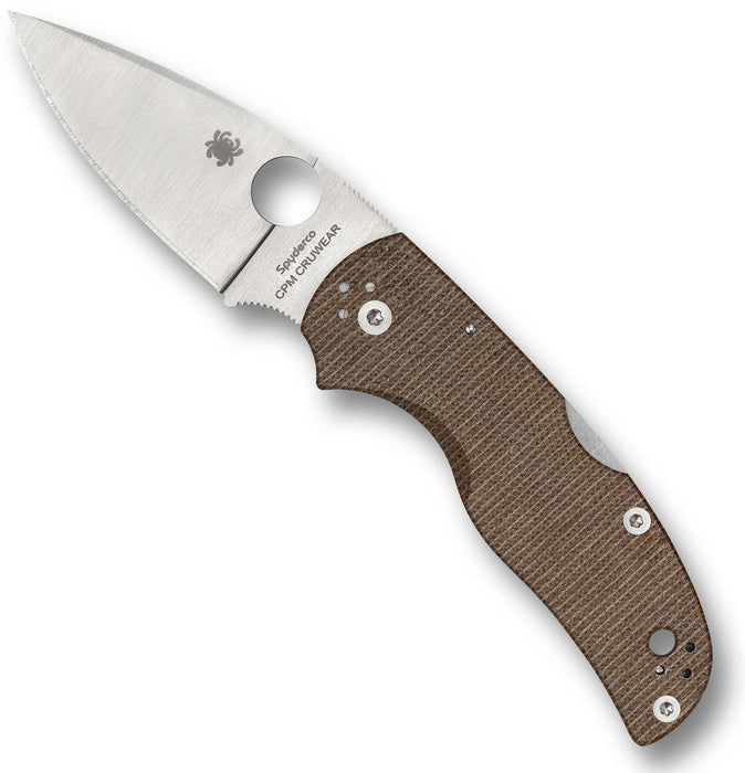 Spyderco C41MPCW5 Native 5 (CruWear, Spear Point, Satin, Micarta) Pocket Knife