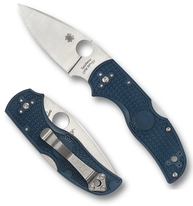 Spyderco C41PCBL5 Native 5 (SPY27, Spear Point, Satin, FRN) Lightweight Pocket Knife