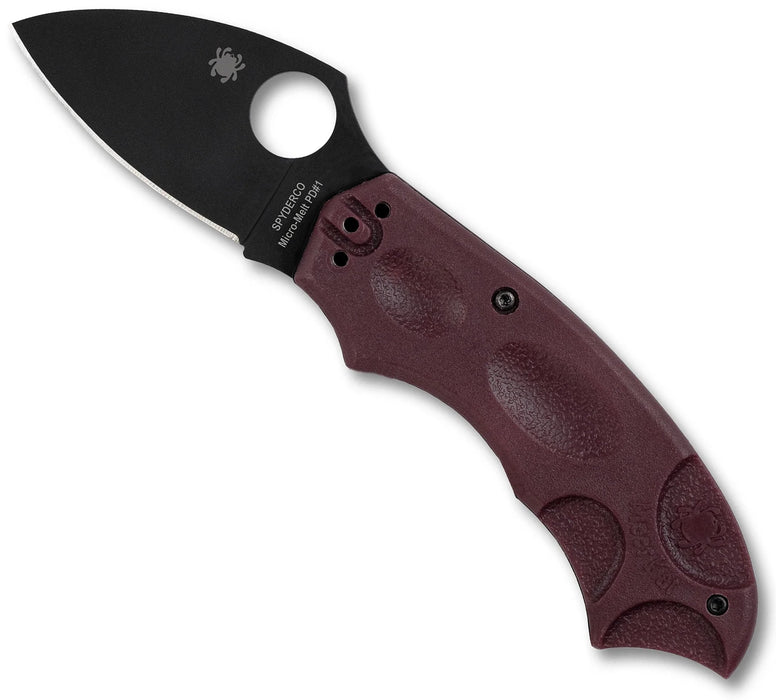 Spyderco C64BGBKP Meerkat (Micro-Melt PD#1, Leaf, FRN, Phantom Lock) Sprint Run Pocket Knife