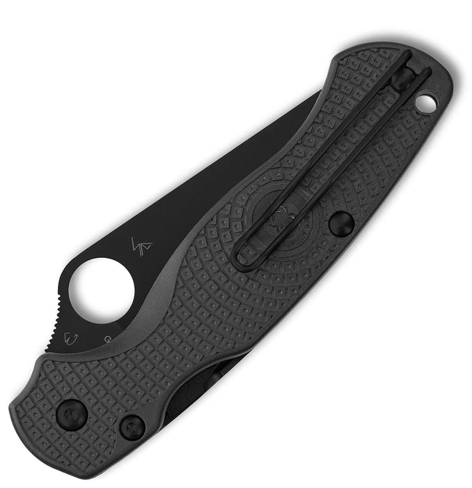 Spyderco C81PBBK2 Para Military 2 (CTS-BD1N, Clip Point, DLC, FRN) Pocket Knife