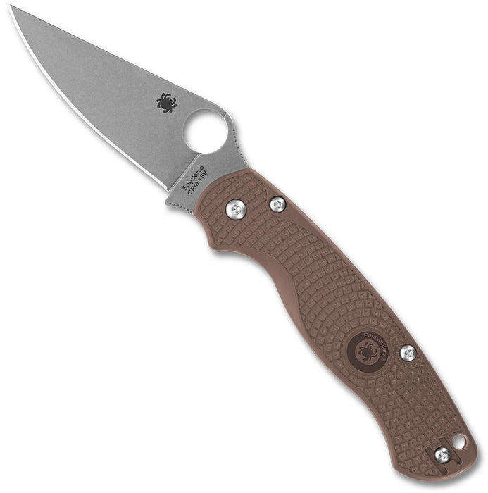 Spyderco C81PBN15V2 Para Military 2 (15V, Clip Point, Stonewashed, FRN) Sprint Run Lightweight Pocket Knife