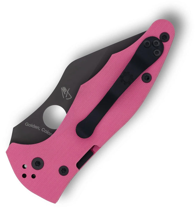 Spyderco C85GPNBKP2 Yojimbo 2 (S30V, Wharncliffe, G10, Pink) Sprint Run Pocket Knife