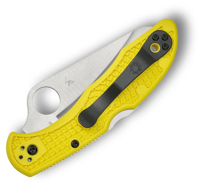 Spyderco C88PYL2 Salt 2 (H2, Sheepsfoot, Satin, FRN, Yellow) Pocket Knife