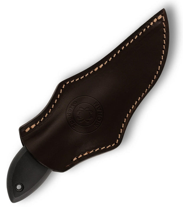 Spyderco FB01PGYD Moran (Damasteel, Trailing Point, FRN, Sheath) Sprint Run Fixed Blade Knife