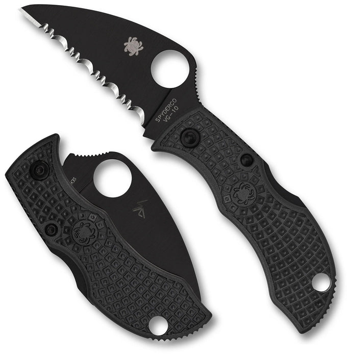 Spyderco MBKWSBK ManBug Lightweight (VG10, Serrated, FRN, Lockback) Pocket Knife