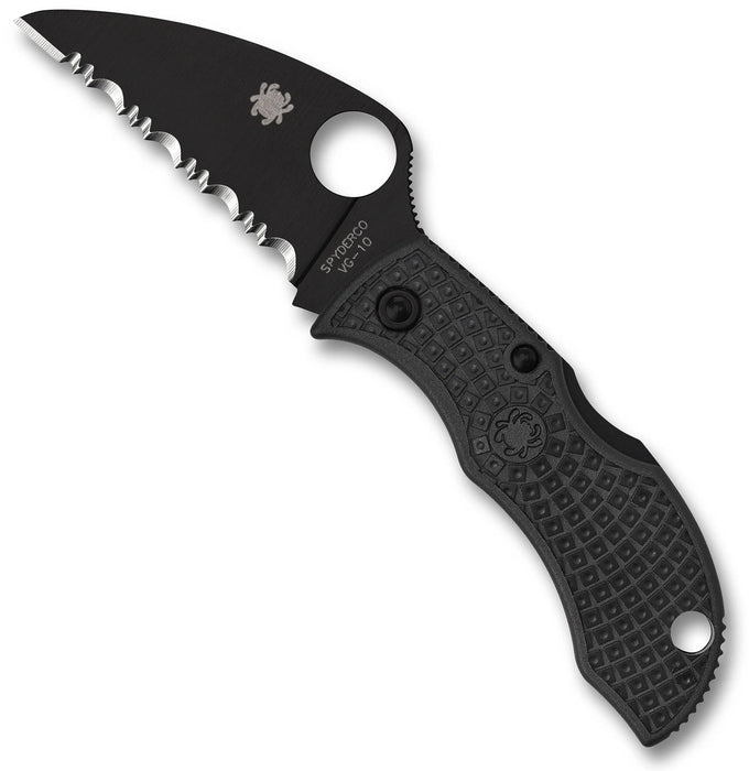 Spyderco MBKWSBK ManBug Lightweight (VG10, Serrated, FRN, Lockback) Pocket Knife