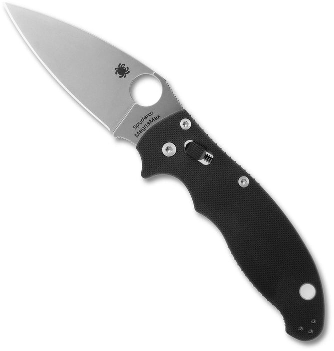 Spyderco C101GP2 Manix 2 (CPM MagnaMax, Drop Point, Satin, G10, Black) Pocket Knife
