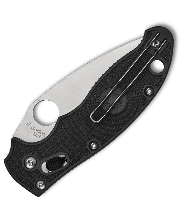 Spyderco C101PBK2 Manix 2 (CTS BD1N, Drop Point, Satin, Polymer, Black) Lightweight Pocket Knife