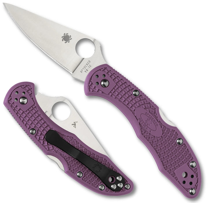 Spyderco C11FPPR Delica 4 (VG10, Drop Point, Satin, FRN) Pocket Knife