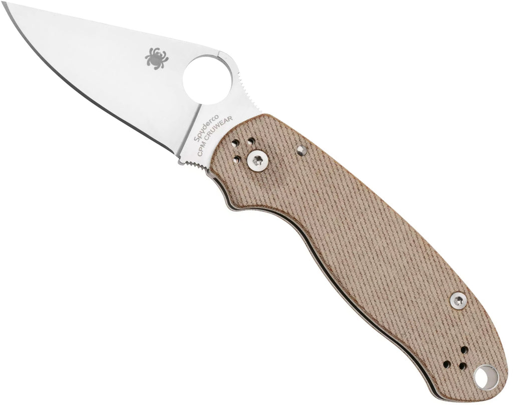 Spyderco C223MPCW Para 3 (Cru-Wear, Clip Point, Satin, Micarta