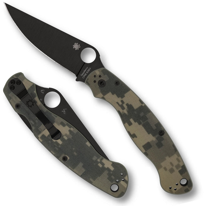 Spyderco C36GPCMOBK2 Military 2 (S30V, DLC, Clip Point, G10, Camo) Pocket Knife