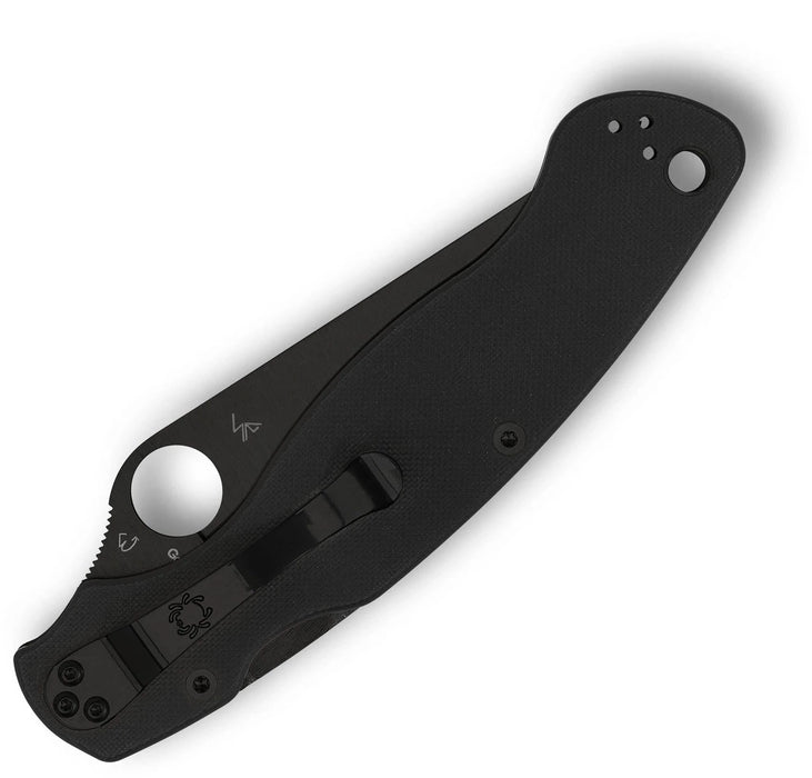 Spyderco C36GPSBK2 Military 2 (S30V, DLC, Clip Point, Serrated, G10) Pocket Knife