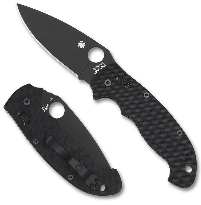 Spyderco C95GPBBK2 Manix 2 XL (S30V, Drop Point, Black G10) Pocket Knife
