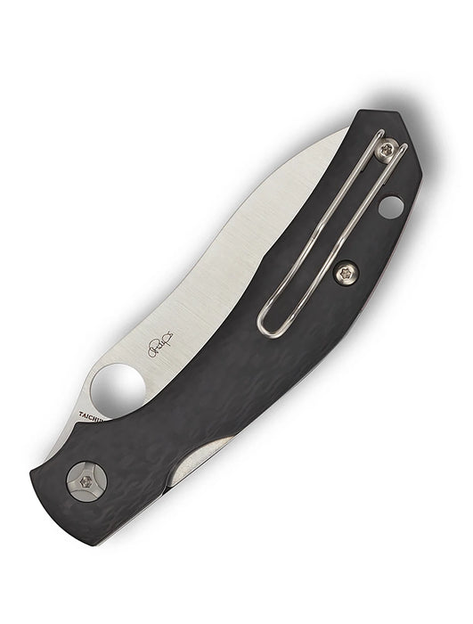 Spyderco C241CFP Kapara (S30V, Sheepsfoot, Satin, Carbon Fiber, Black) Pocket Knife