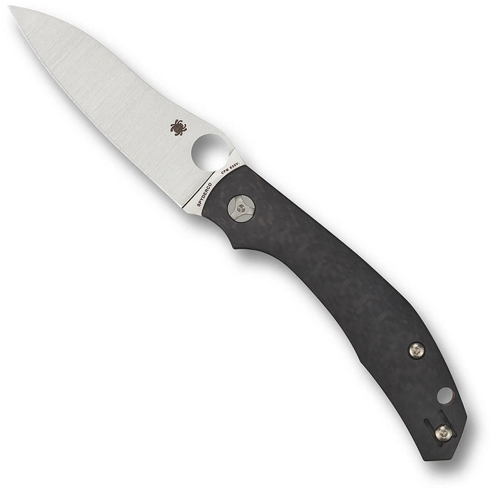 Spyderco C241CFP Kapara (S30V, Sheepsfoot, Satin, Carbon Fiber, Black) Pocket Knife