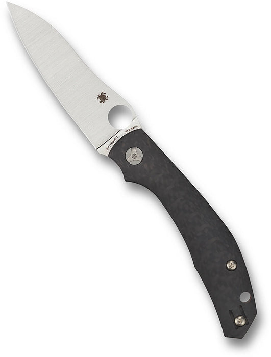 Spyderco C241CFP Kapara (S30V, Sheepsfoot, Satin, Carbon Fiber, Black) Pocket Knife