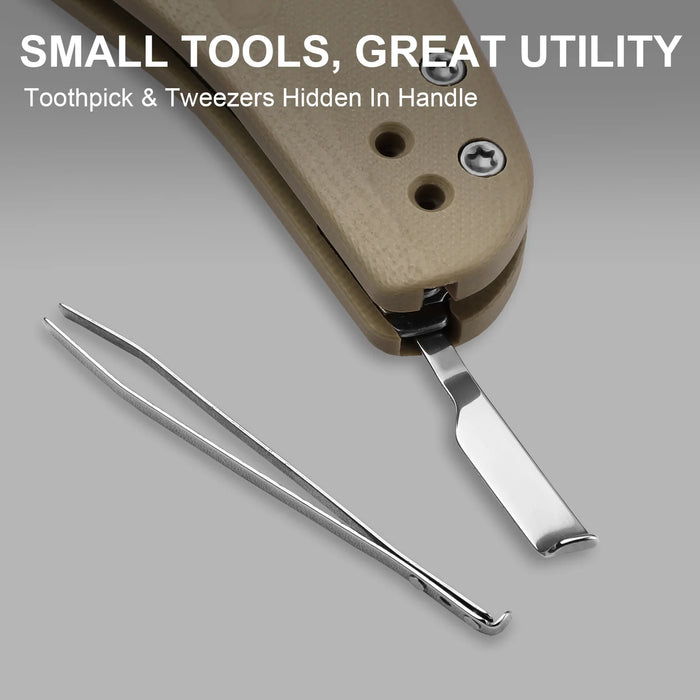 Kizer V3488.29JNA2 C01C Uti 2 (5Cr15MoV, Bead Blasted, G10) Utility Knife