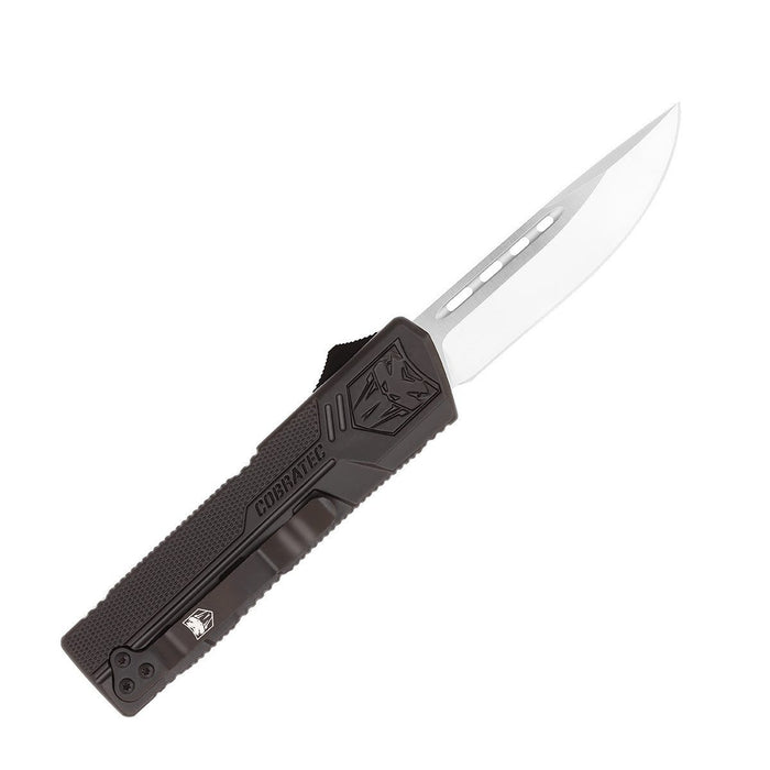 CobraTec BCTLWDNS Lightweight Black (D2, Drop Point, Black, Aluminum, Cerakote) Automatic Pocket Knife