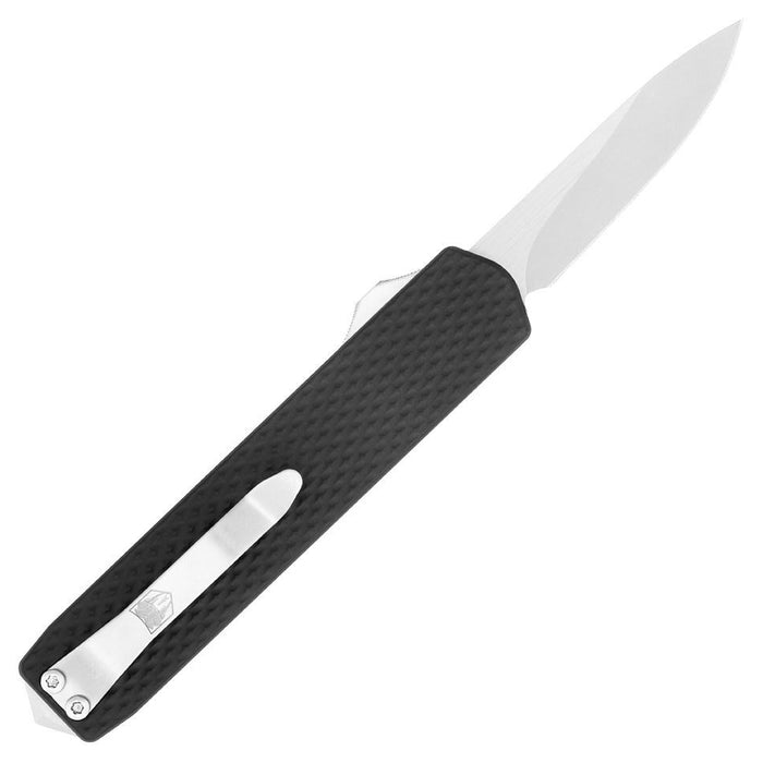 CobraTec CALIMNBLKMGEN2DNS Mini Mamba Gen II (D2, Drop Point, Satin, Black Aluminum, OTF) Automatic Pocket Knife