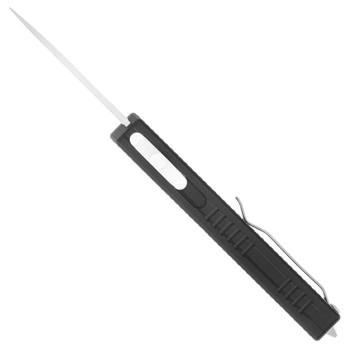 CobraTec CALIMNBLKMGEN2DNS Mini Mamba Gen II (D2, Drop Point, Satin, Black Aluminum, OTF) Automatic Pocket Knife